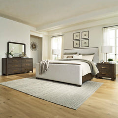 Darimore VANDENMORE BEDROOM SET WITHOUT WARDROBE KING SIZE (193 X 203 CM) - BROWN
