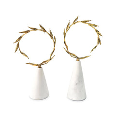 YAZA SCULPTURE SET OF 2 PCS