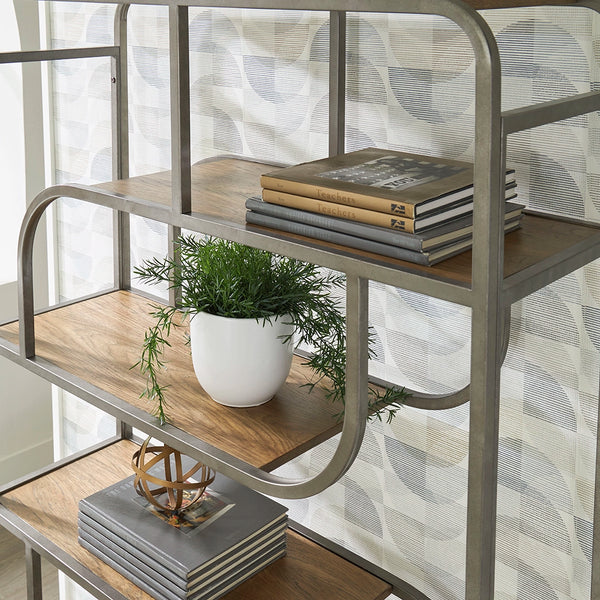 JADDON BOOK SHELF - BROWN