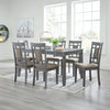 JAYEMYER DINING TABLE SET 6 CHAIRS