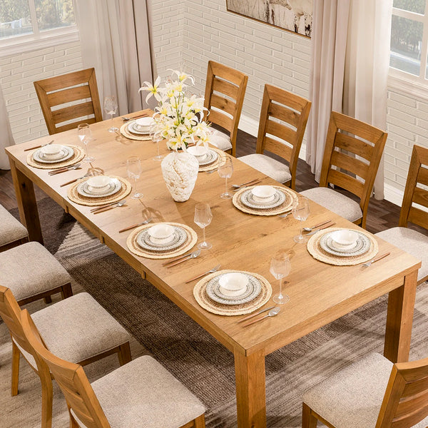 GALLIDEN DINING TABLE SET 10 CHAIRS