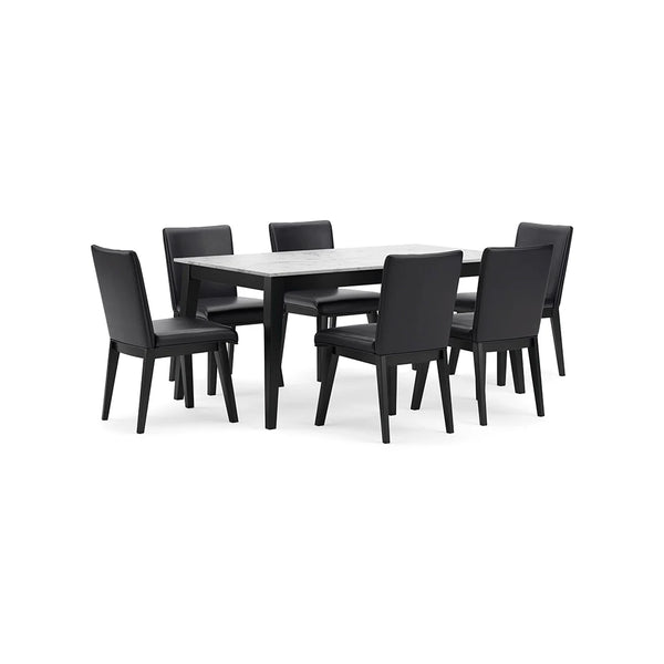 JETTAYA DINING TABLE SET 6 CHAIRS