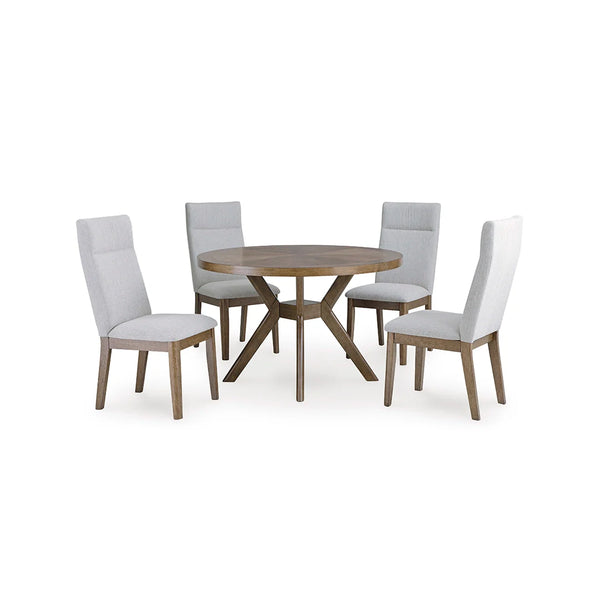 ROANHOWE DINING TABLE SET 4 CHAIR