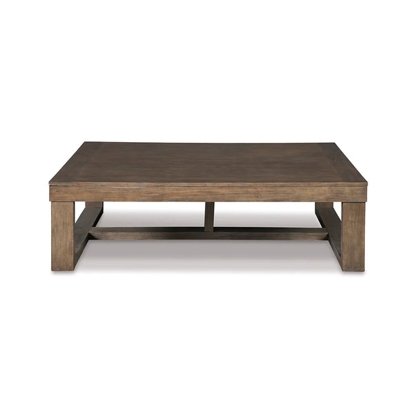 Contemporary sofa table in textured grayish brown finish ��� Ashley UAE