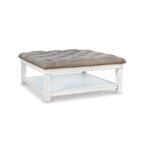 Square Kanwyn ottoman coffee table with lower storage shelf ��� Ashley UAE