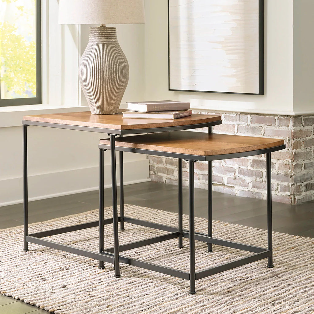 DREZMOORE NESTED SQAURE TABLE 2PCS