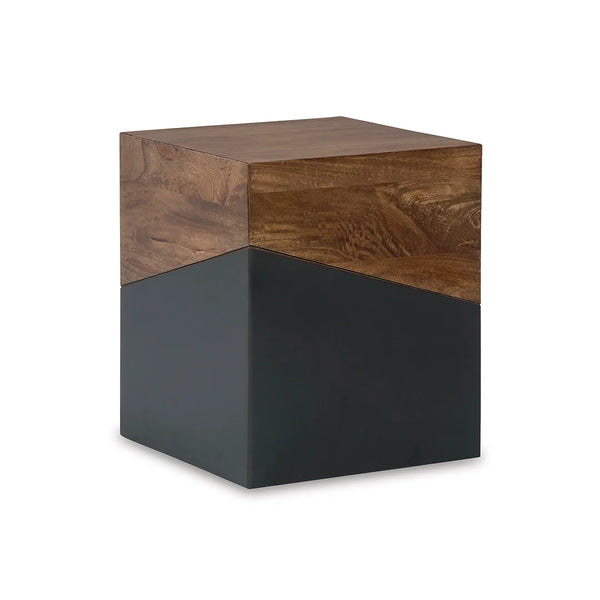 Trailbend accent table with two-tone eclectic design ��� Ashley UAE modern furniture