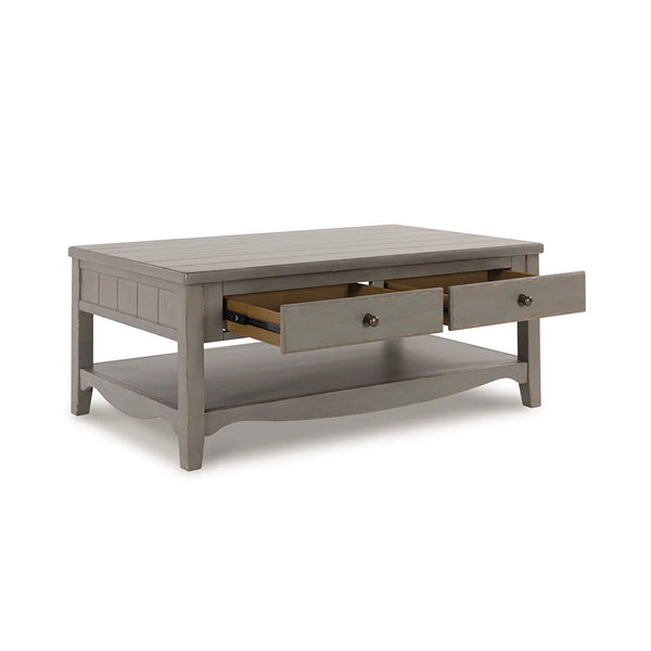 Stylish grey Charina 3-piece coffee table and end tables ��� Ashley UAE