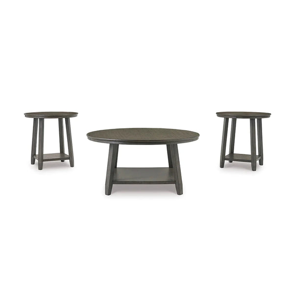 Raebecki occasional table set with rustic Mexican styling ��� Ashley UAE