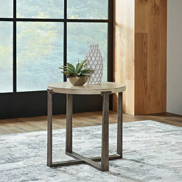 Dalenville end table with industrial character and robust design ��� Ashley UAE modern furniture