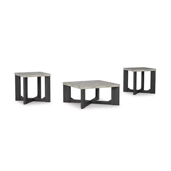 Stylish trio of wooden coffee tables with clean design ��� Ashley UAE