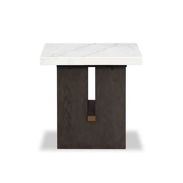 Modern Burkhaus square end table ��� engineered wood construction