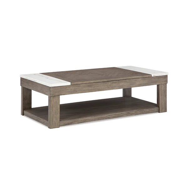 Rustic Loyaska coffee table with two matching end tables ��� Ashley Furniture UAE
