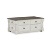 HAVALANCE WHITE CENTER TABLE