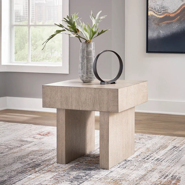 Jorlaina coffee table with light gray textured finish ��� Ashley UAE modern furniture