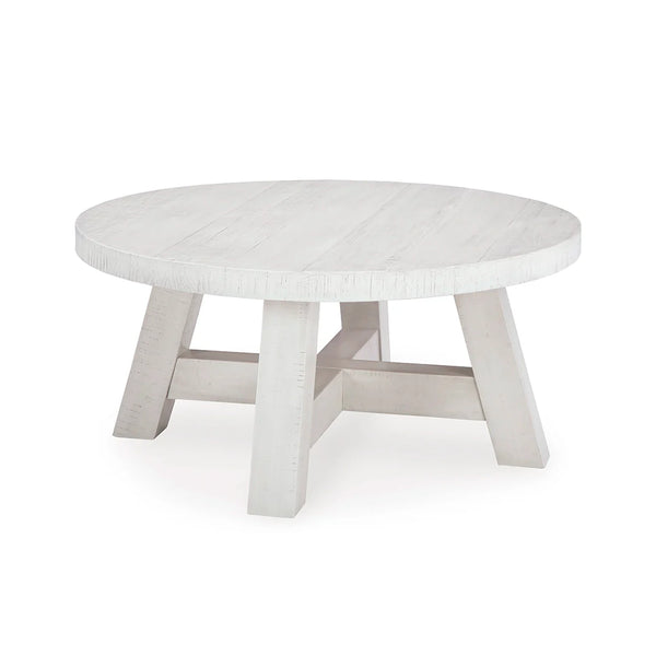 Classic off-white finish coffee table set for Living room.