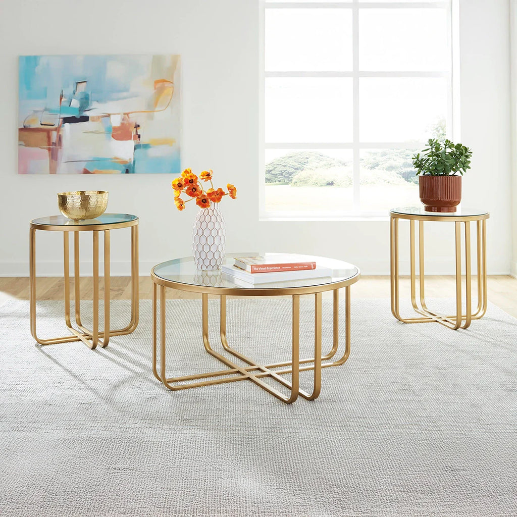 MILLOTON COFFEE TABLE SET OF 3 PCS