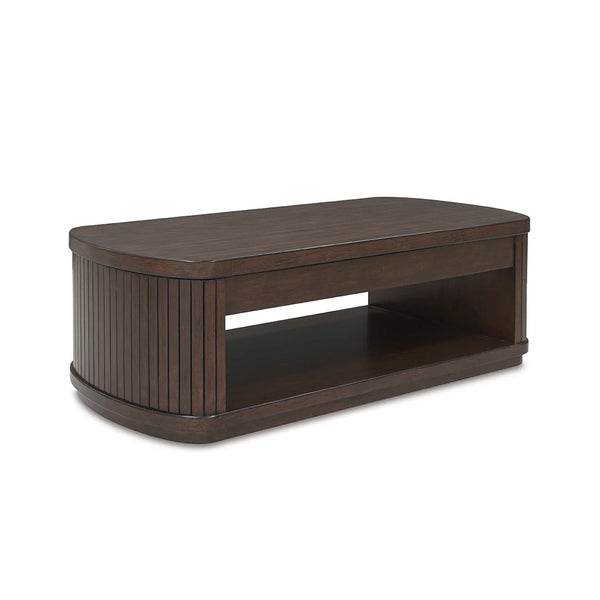 Mobile coffee table with storage bins and lift top ��� Ashley UAE practical furniture