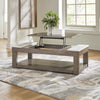 LOYASKA CENTER TABLE BROWN