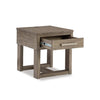 LOYASKA END TABLE BROWN