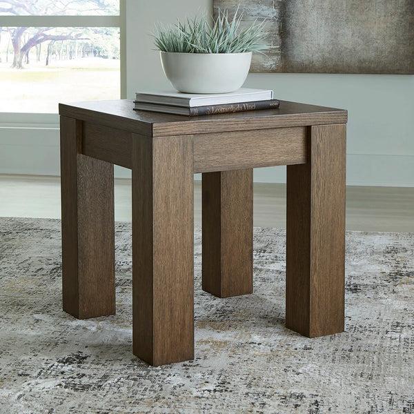 Rosswain end table in warm brown engineered wood | Ashley UAE | Shop Now