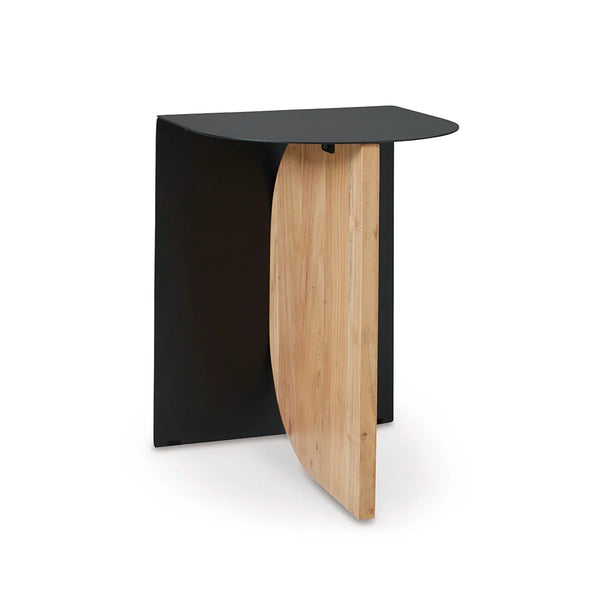 Elegant oval end table with curved top and sturdy legs ��� Ashley UAE home decor