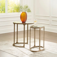 IRMALEIGH NESTED TABLE 2 PCS