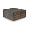 KALLENNY COFFEE TABLE SET - BROWN