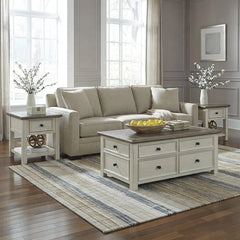 BOLANBURG COFFEE TABLE SET - BEIGE