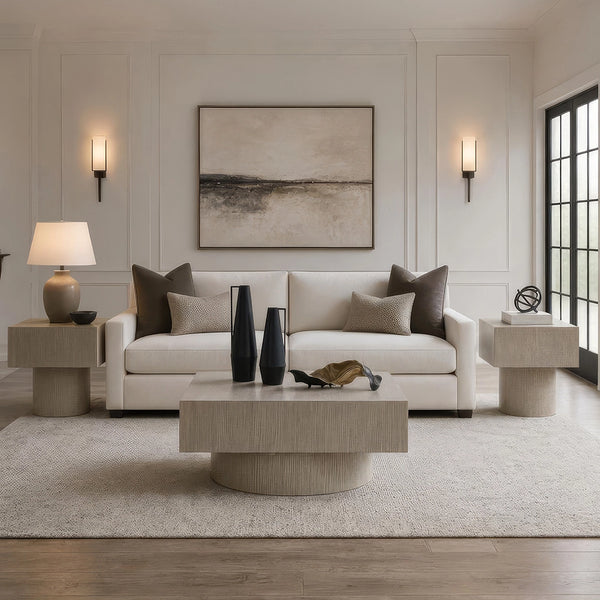 JORIELYN COFFEE TABLE SET - LIGHT BROWN