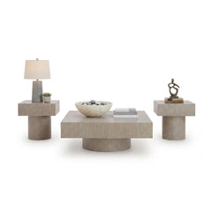 JORIELYN COFFEE TABLE SET - LIGHT BROWN