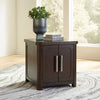 Breckington SIDE TABLE - DARK BROWN
