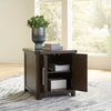 Breckington SIDE TABLE - DARK BROWN