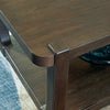 BRECKINGTON COFFEE TABLE SET - DARK BROWN