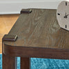 BRECKINGTON SIDE TABLE - DARK BROWN