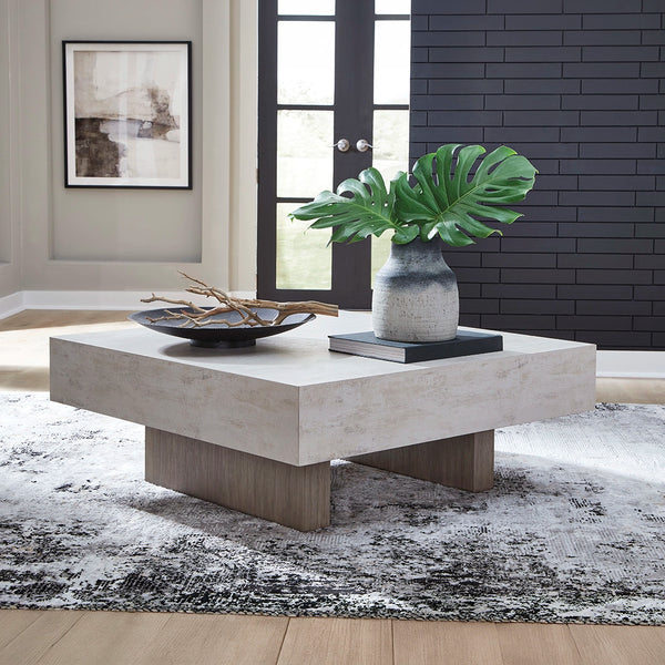 JORLAINA CENTER TABLE - LIGHT GREY