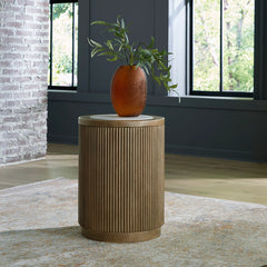 CAMDILL SIDE TABLE - LIGHT BROWN