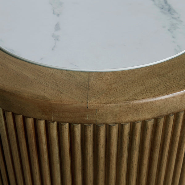 CAMDILL SIDE TABLE - LIGHT BROWN