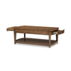BURKBYER COFFEE TABLE SET - BROWN