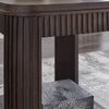 CARLIBRIE SIDE TABLE - DARK BROWN