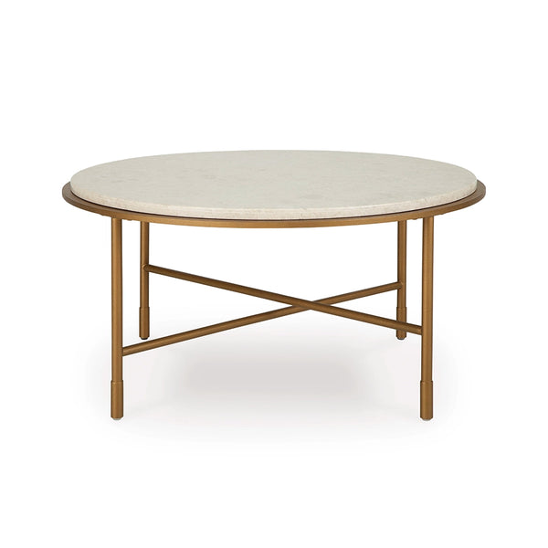 FIN ALBEN COFFEE TABLE SET 3 PCS - ANTIQUE GOLD