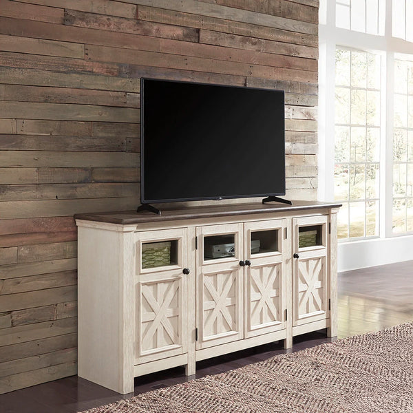bolanburg extra large tv stand two tone farmhouse ��� Ashley UAE