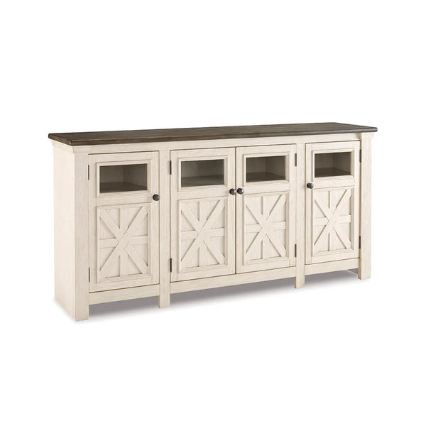 weathered oak tv console rustic country style ��� Ashley UAE