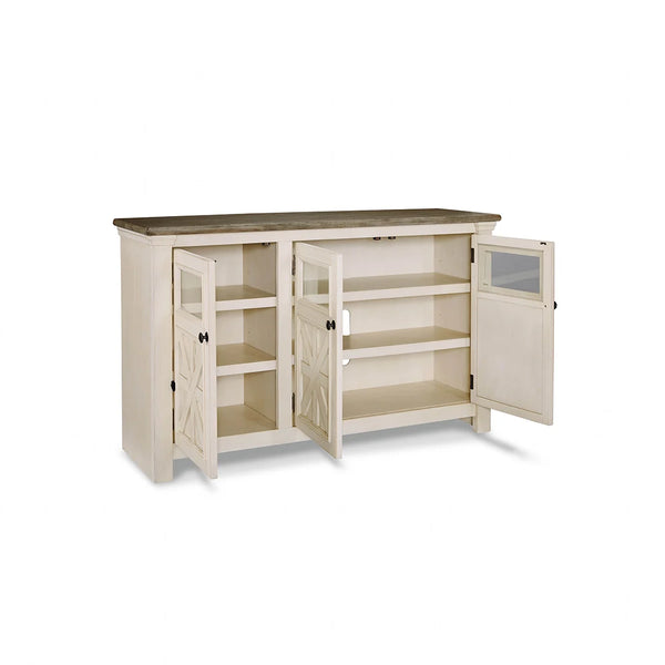 country cottage tv cabinet weathered gray and white ��� Ashley UAE