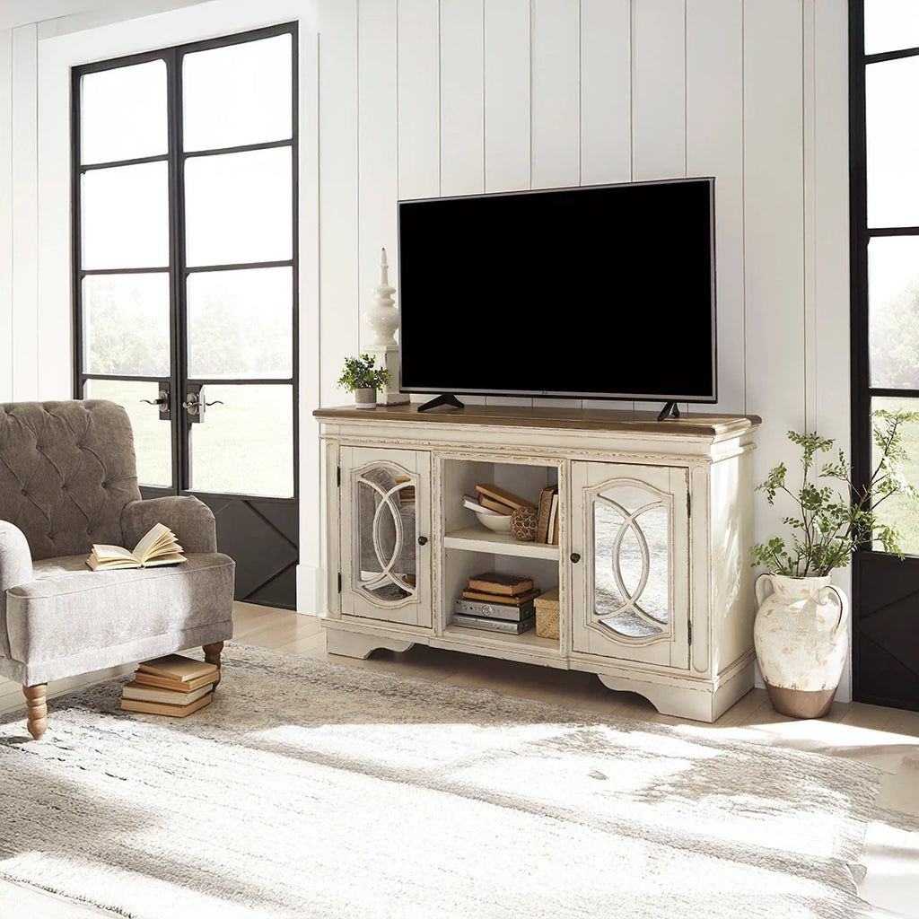 REALYN TV STAND WHITE COLOR