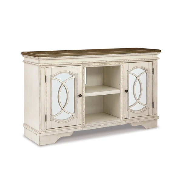 realyn tv unit elegant farmhouse design ��� Ashley UAE