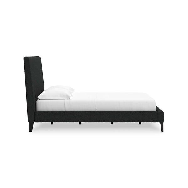 Boho-style black upholstered bed – Cadmori full bed by Ashley UAE