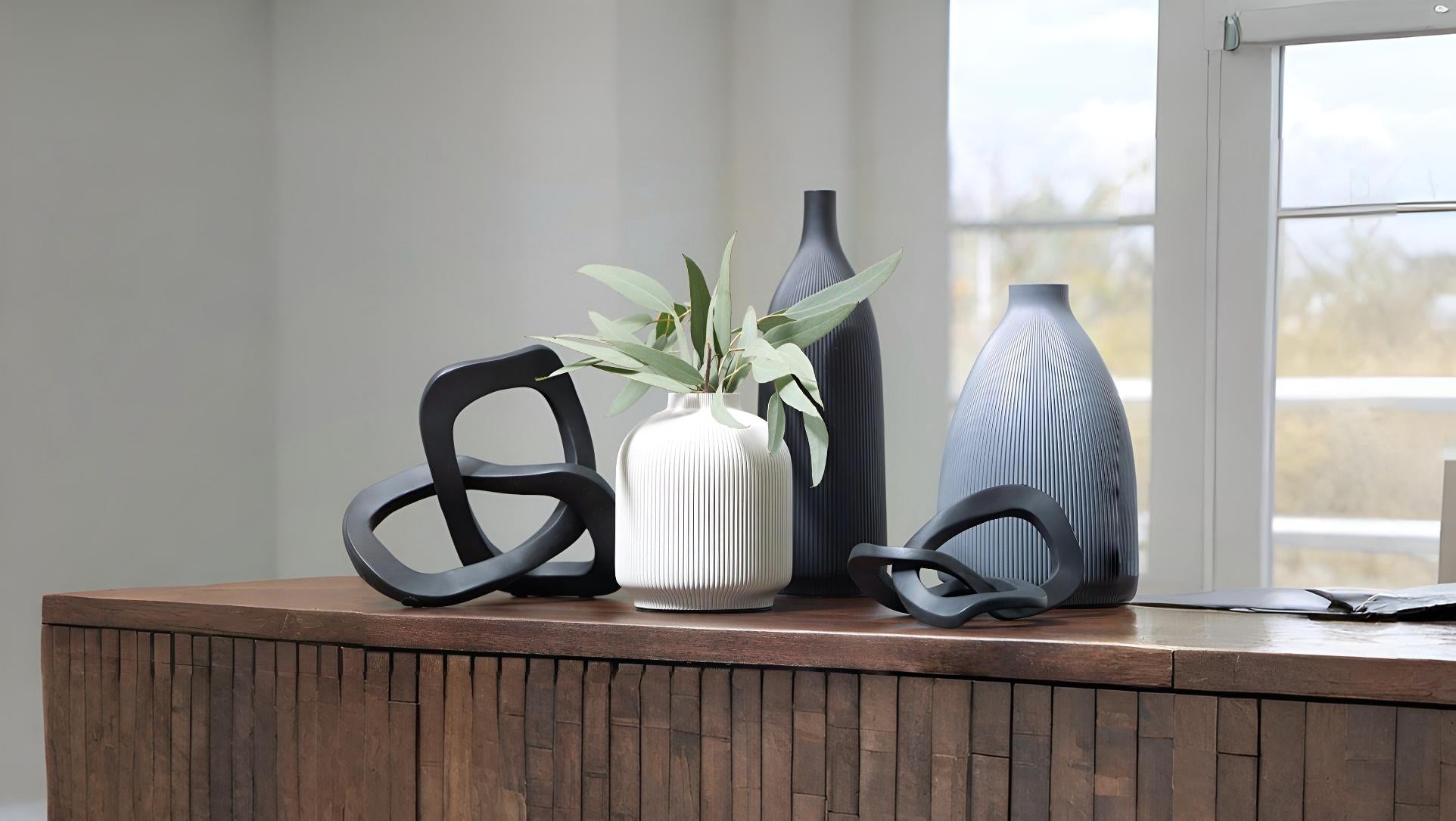 Modern home accessories for living room and bedroom décor.